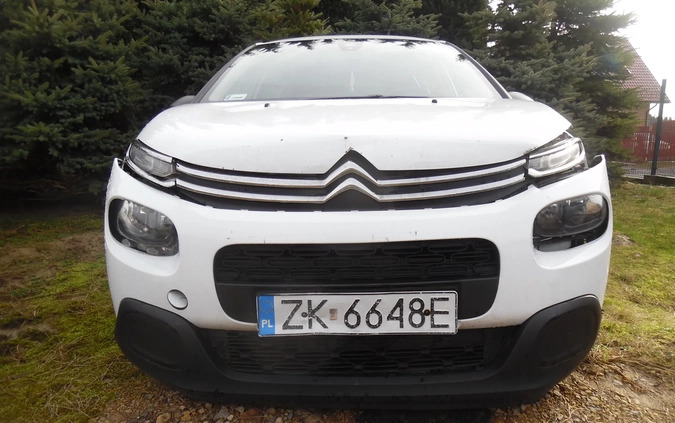 Citroen C3 cena 10900 przebieg: 287600, rok produkcji 2017 z Jedlicze małe 254